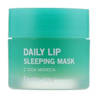 foto нічна маска для губ farmstay daily lip sleeping mask cica madeca з центелою, 20 г