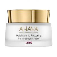 foto відновлювальний живильний крем для обличчя ahava lifting halobacteria restoring nutri-action cream, 50 мл