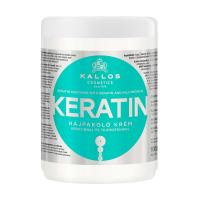foto маска для волосся kallos cosmetics keratin hair mask з кератином та екстрактом молочного протеїну, 1000 мл