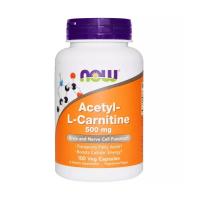 foto дієтична добавка в капсулах now foods acetyl-l-carnitine ацетил-l-карнітин 500 мг, 100 шт