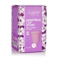 foto менструальна чаша lingery sport з медичного силікону, рожева, розмір l, 1 шт