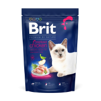 foto сухий корм для стерилізованих кішок brit premium by nature cat sterilised з куркою, 1.5 кг