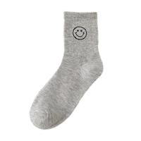 foto шкарпетки жіночі siela rt1322-128 smile високі, спортивні, сірі, розмір 36-39
