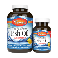 foto дієтична добавка в гелевих капсулах carlson labs the very finest fish oil риб'ячий жир, зі смаком лимону, 700 мг, 120+30 шт