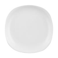 foto тарілка обідня ardesto molize керамічна, квадратна, біла, 27*27 см (ar2927mw)