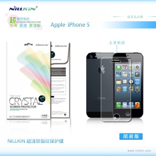 foto захисна плівка nillkin crystal для apple iphone 5/5s/se