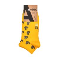 foto шкарпетки чоловічі amigo короткі, качка, жовті, розмір 25
