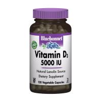 foto харчова добавка вітаміни в гелевих капсулах bluebonnet nutrition vitamin d3 5000 мо, 120 шт
