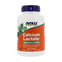 foto харчова добавка мінерали в таблетках now foods calcium lactate кальцій лактат, 250 шт