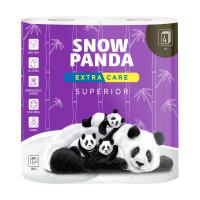 foto туалетний папір сніжна панда extra care superior білий, 4-шаровий, 4 рулони