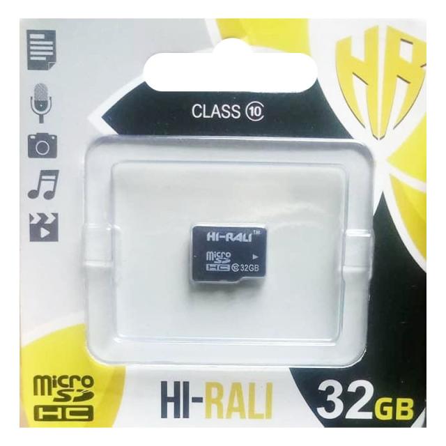 foto карта пам'яті hi-rali microsdxc (uhs-3) 32 gb card class 10 без адаптера
