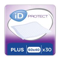 foto пелюшки гігієнічні дитячі одноразові id protect plus, 60*40 см, 30 шт