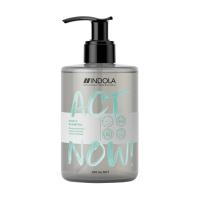 foto очищувальний шампунь для волосся indola act now purify shampoo, 300 мл