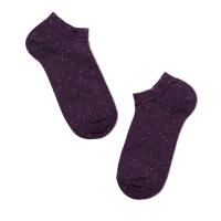 foto шкарпетки жіночі conte elegant active   16с-62сп (ультракороткі, pixels) бавовняні баклажан р.23