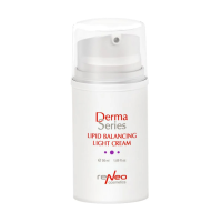 foto легкий крем для обличчя derma series lipid balancing light cream для відновлення балансу шкіри, 50 мл