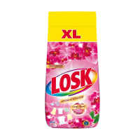foto пральний порошок losk ароматерапія, з ефірними оліями та ароматом малайзійських квітів, автомат, 50 циклів прання, 7.5 кг