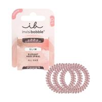 foto резинка-браслет для волосся invisibobble slim pink monocle elegant hair spiral, 3 шт