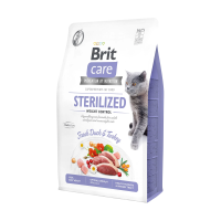 foto сухий корм для стерилізованих кішок brit care sterilized weight та для кішок з надмірною вагою, 2 кг