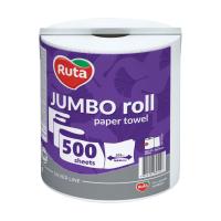 foto паперовий рушник ruta jumbo 2-шаровий, 500 відривів, 1 рулон