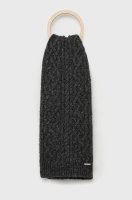 foto вовняний шарф lauren ralph lauren колір сірий меланж