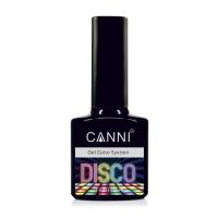 foto світловідбивний гель-лак для нігтів canni disco 3d flash 551 бежево-рожевий золотий, 7.3 мл