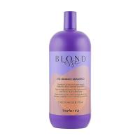 foto шампунь проти помаранчевого відтінку inebrya blondesse no-orange shampoo для русявого, пофарбованого та мелірованого волосся, 1 л