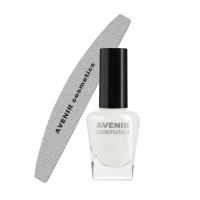 foto базове покриття під лак для нігтів avenir cosmetics залізна міцність 2 в 1, 15 мл + пилочка, 1 шт
