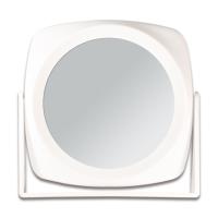 foto дзеркало titania косметичне, біле, двостороннє, 18*18см,1580l