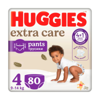 foto підгузки-трусики huggies extra care pants розмір 4 (9-14 кг), 80 шт