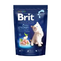 foto сухий корм для кошенят brit premium by nature cat kitten з куркою, 1.5 кг