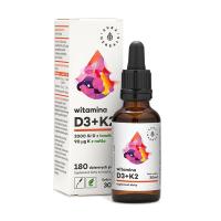foto дієтична добавка вітаміни в краплях aura herbals vitamin d3 + k2 вітамін d3 2000 мо + k2 90 мкг, 30 мл