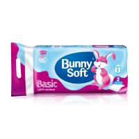 foto туалетний папір bunny soft basic 8 рулонів, 2-х шаровий, 15 м