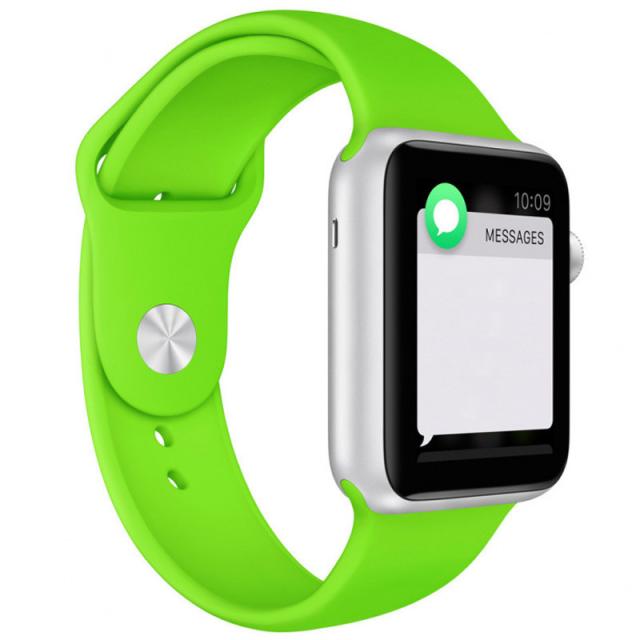 foto силиконовый ремешок для apple watch 42mm / 44mm (зеленый / green)