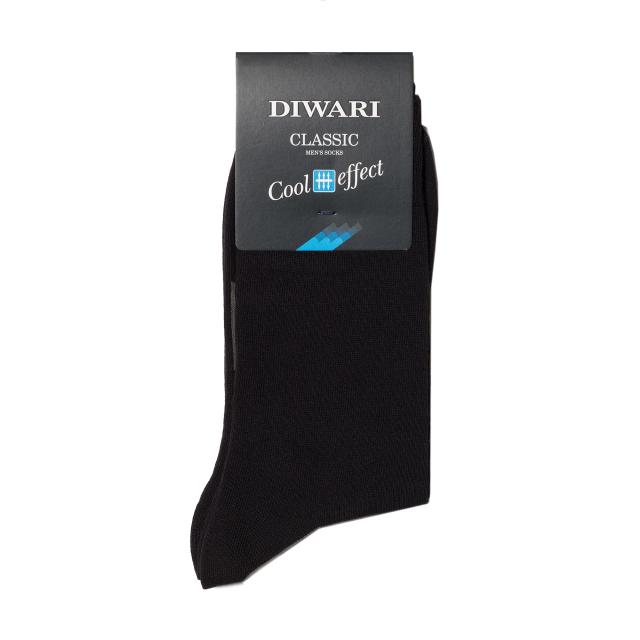 foto шкарпетки чоловічі diwari classic cool effect 7с-23сп 000 класичні, чорні, розмір 23