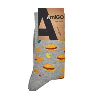 foto шкарпетки чоловічі amigo класичні, бургери, розмір 27