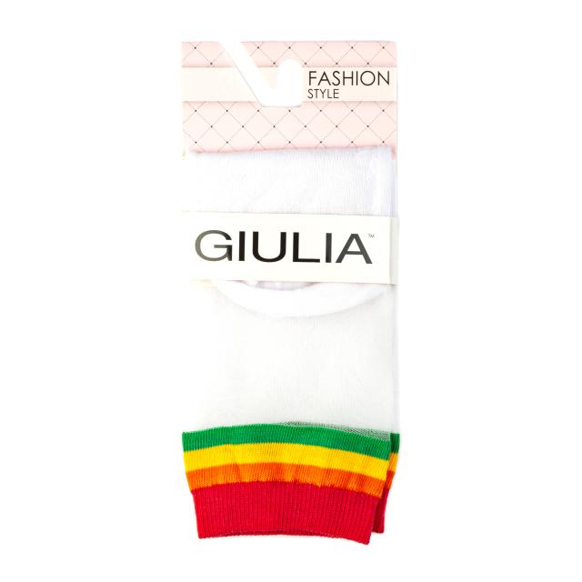 foto шкарпетки жіночі giulia wsm-023 calzino bianco/red р.39-40