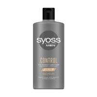 foto чоловічий шампунь-кондиціонер syoss men control 2-in-1 shampoo + conditioner для нормального та сухого волосся, 440 мл