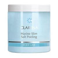 foto пілінг для схуднення clarena body line marine slim salt peeling, 250 мл