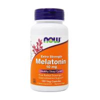 foto харчова добавка у капсулах now foods extra strength melatonin мелатонін 10 мг, 100 шт