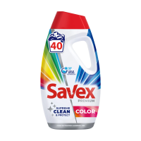 foto гель для прання savex premium color для кольорових тканин, 40 циклів прання, 1.8 л