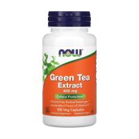 foto харчова добавка в капсулах now foods green tea extract екстракт зеленого чаю 400 мг, 100 шт
