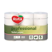 foto туалетний папір ruta silver line professional 2-шаровий, білий, 6 рулонів