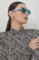 foto сонцезахисні окуляри gucci gg1170s жіночі колір бірюзовий
