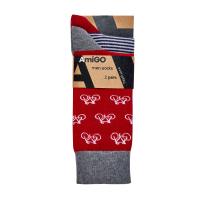 foto набір шкарпеток чоловічих amigo 2 пари, розмір 25