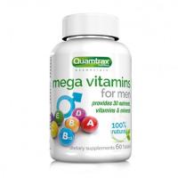 foto харчова добавка вітамінно-мінеральний комплекс в таблетках quamtrax mega vitamins for men, 60 шт