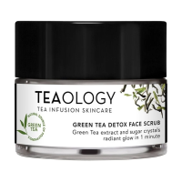 foto скраб для обличчя teaology green tea detox face scrub на основі екстракту зеленого чаю, 50 мл