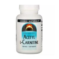 foto харчова добавка амінокислота в таблетках source naturals acetyl l-carnitine ацетил l-карнітин 500 мг, 120 шт