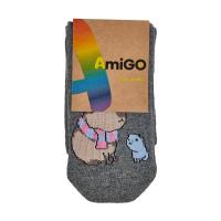 foto шкарпетки дитячі amigo капібара, темно-сірі, розмір 18-20