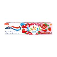 foto зубна паста для дітей aquafresh splash зі смаком полуниці та м'яти, 50 мл