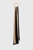 foto шарф з домішкою вовни sisley колір бежевий візерунок